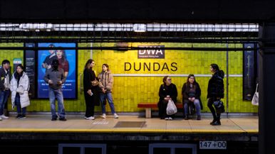 Dundas station is now TMU station, according to a little sign