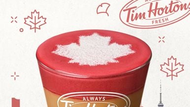 Tim Hortons customers in South Korea can order a Toronto latte