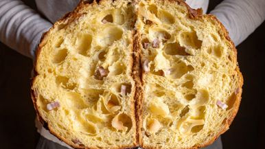A popular Italian bakery is making panettone with mortadella