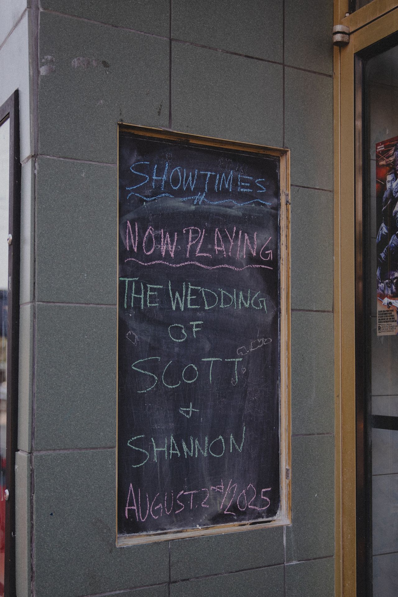 Real Weddings: Inside a movie-themed bash at the Revue Cinema
