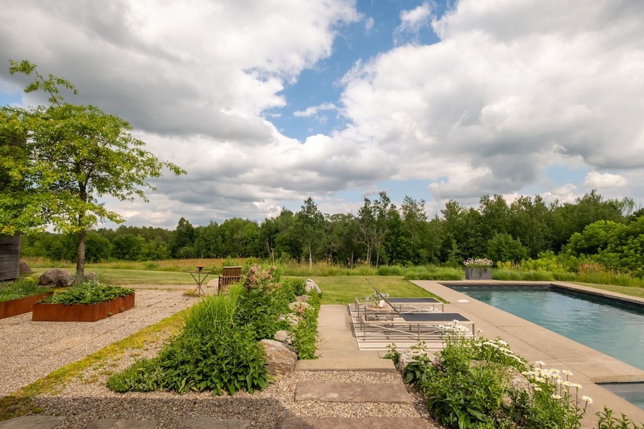 toronto-life-real-estate-erin-ontario-bungalow-veggie-farm-wine-barrel-island-26 $7 million for a brilliant bungalow in rural Erin with 98 acres and an organic veggie farm