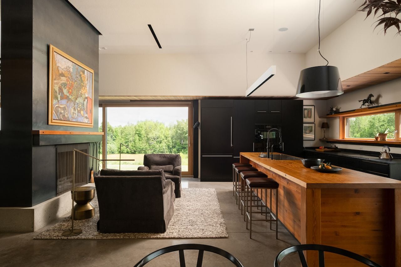 toronto-life-real-estate-erin-ontario-bungalow-veggie-farm-wine-barrel-island-6 $7 million for a brilliant bungalow in rural Erin with 98 acres and an organic veggie farm