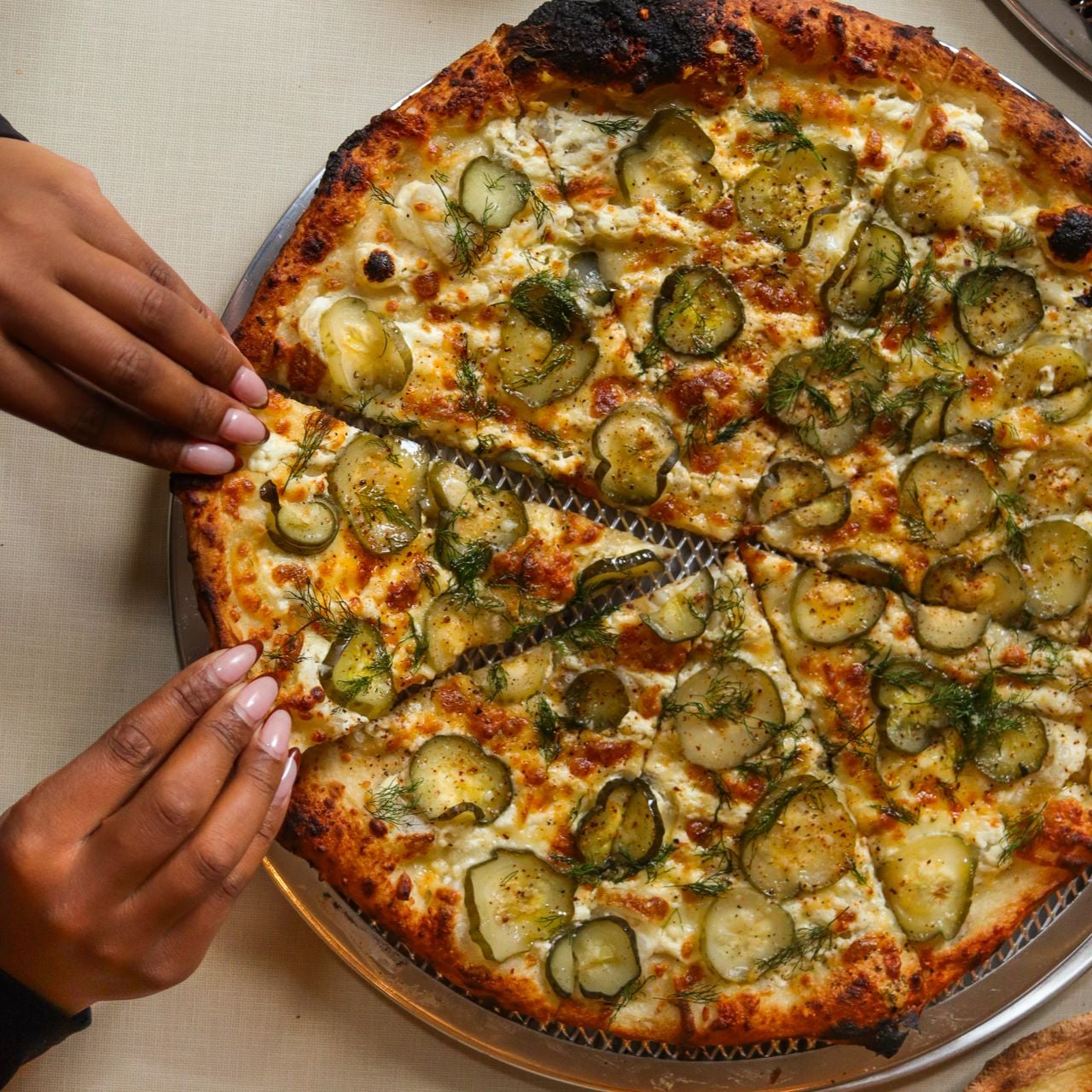 A pizza from Zuzu Pizzeria