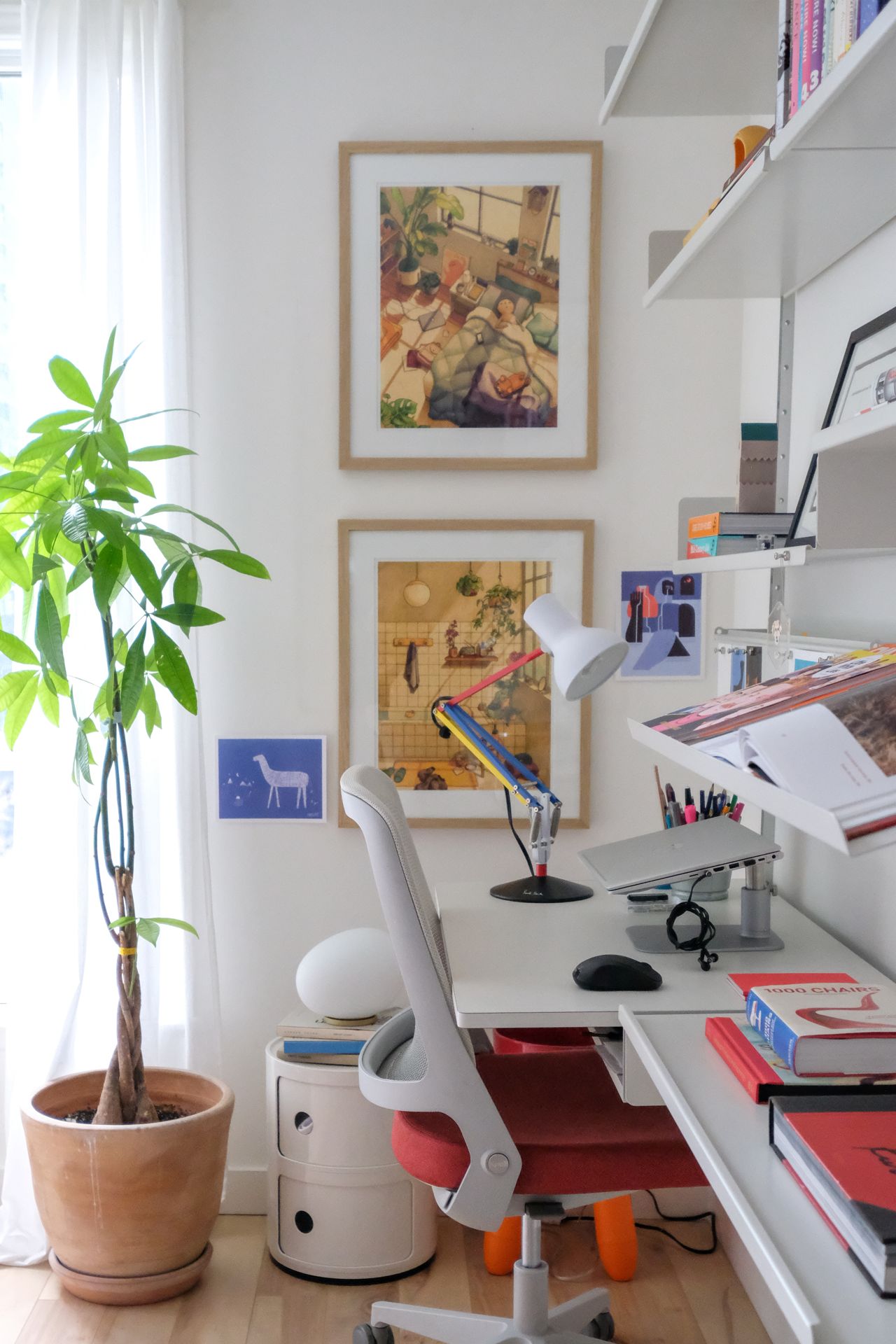 Inside the Bauhaus-inspired home of an “anti-beige activist”