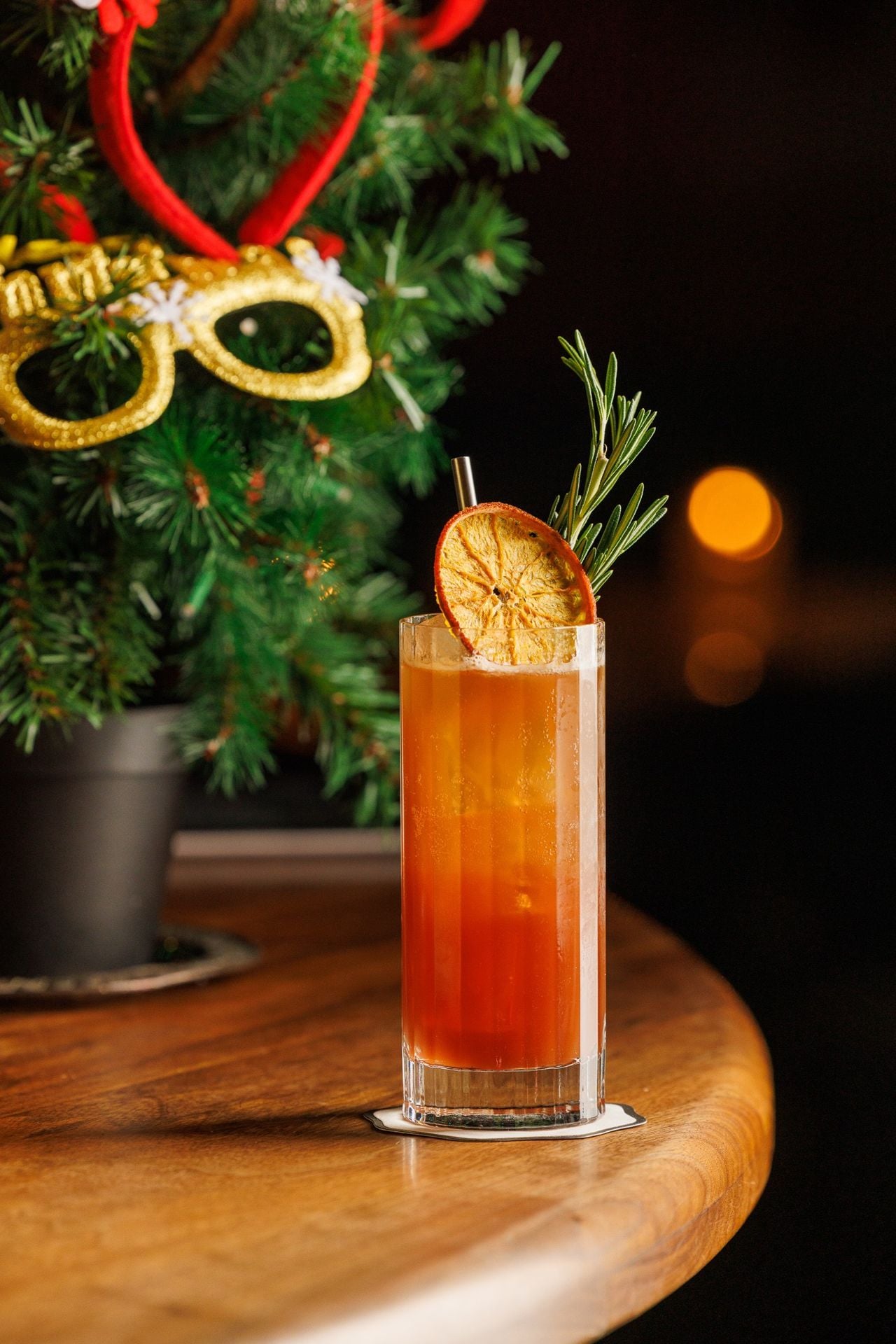 A festive drink at Project Gigglewater