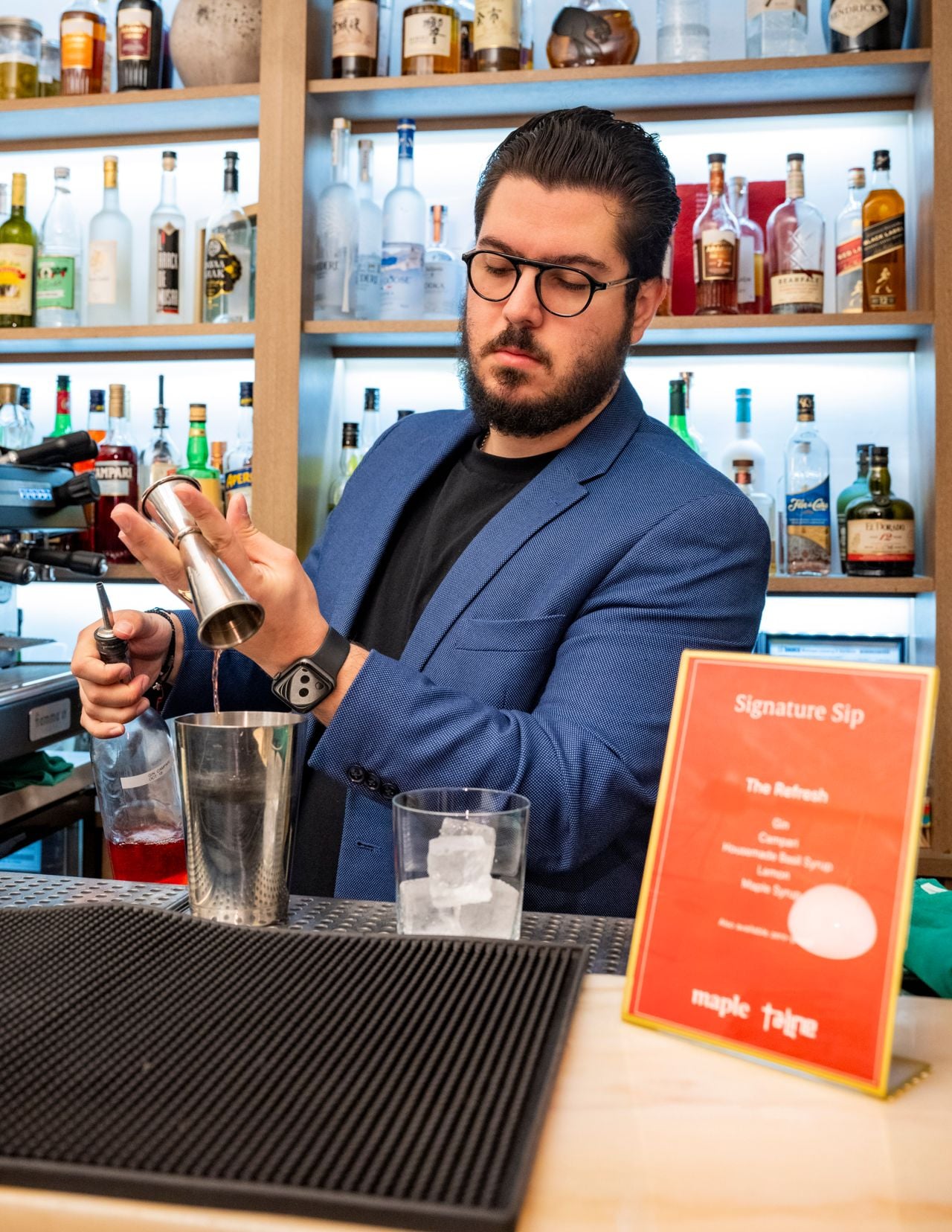 Saro Yacoubian, beverage director and co-owner of Taline