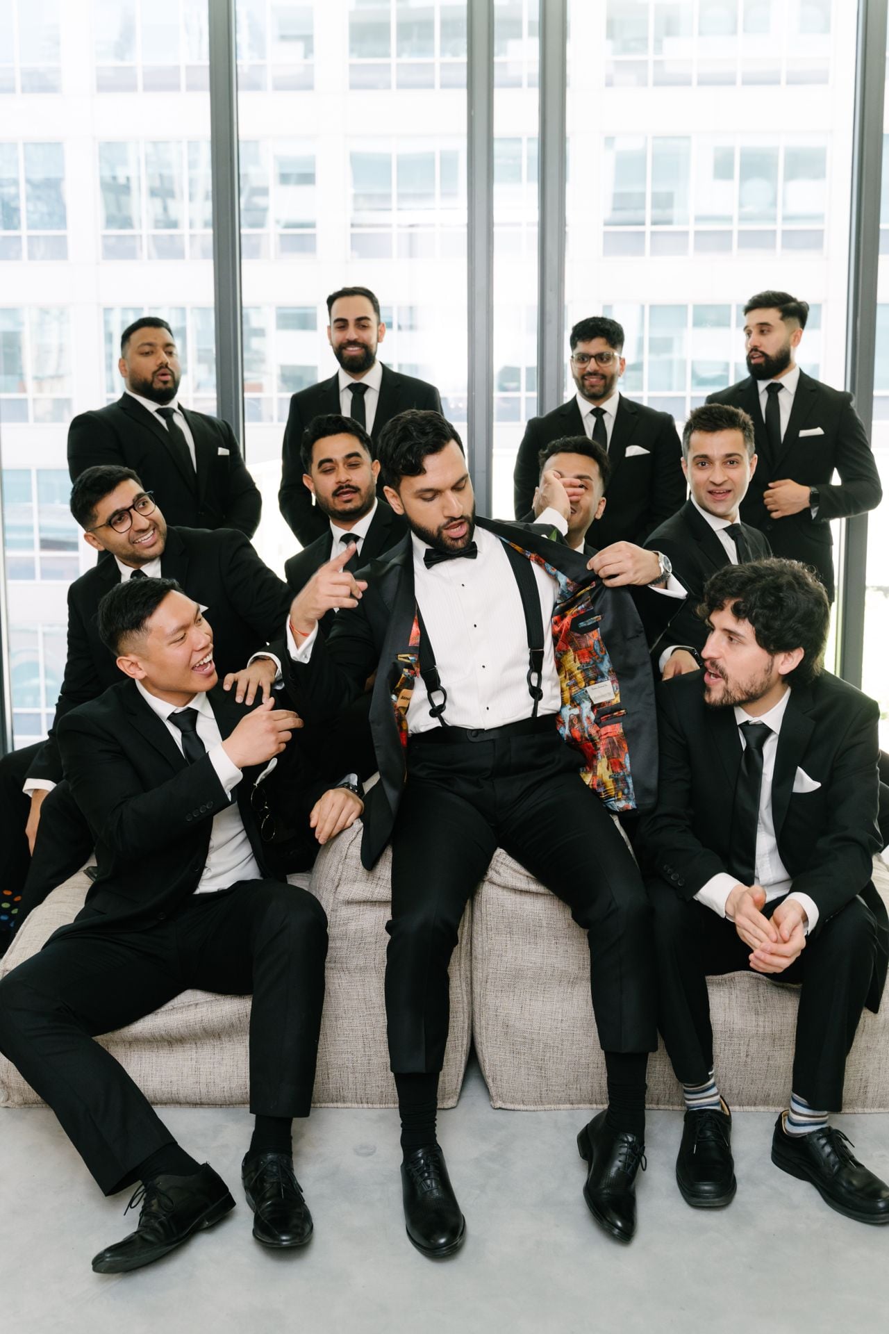 Party of groomsmen