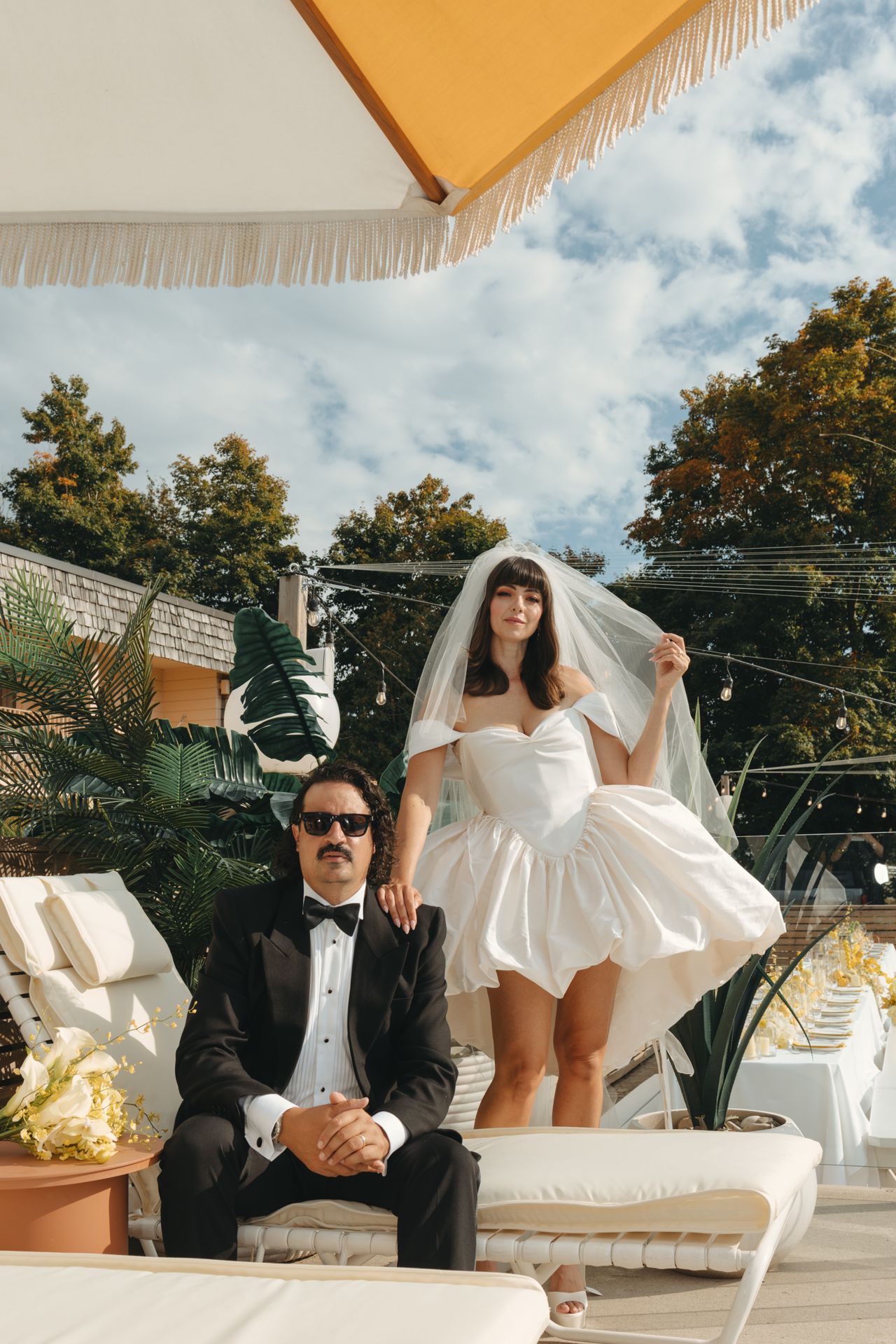 Real Weddings: Inside a kitschy art-filled celebration at the June Motel