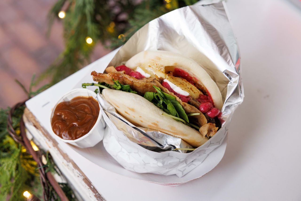 A steamed bao
