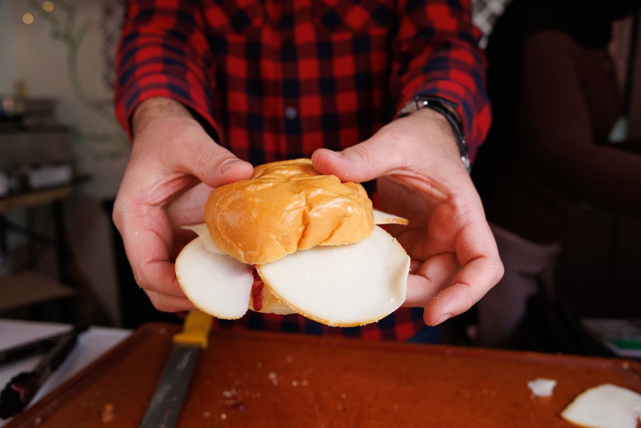 Chef Claudio Aprile's festive turkey sandwich