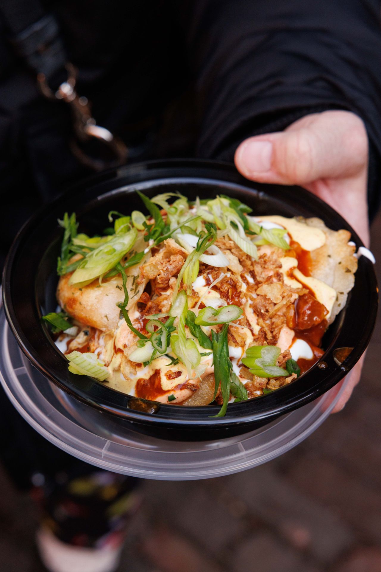 Jerk chicken pierogis