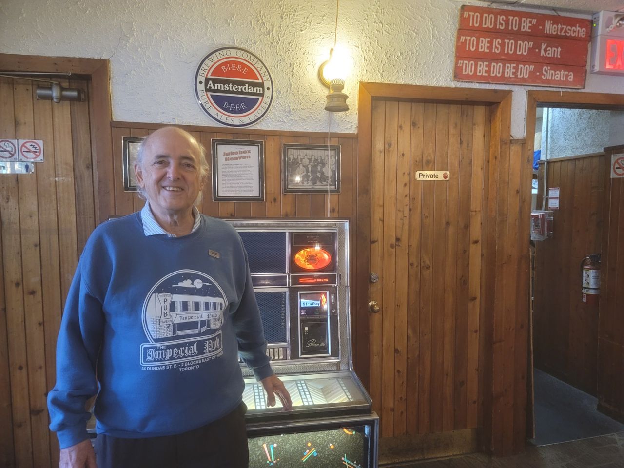 Fred Newman, owner of the Imperial pub