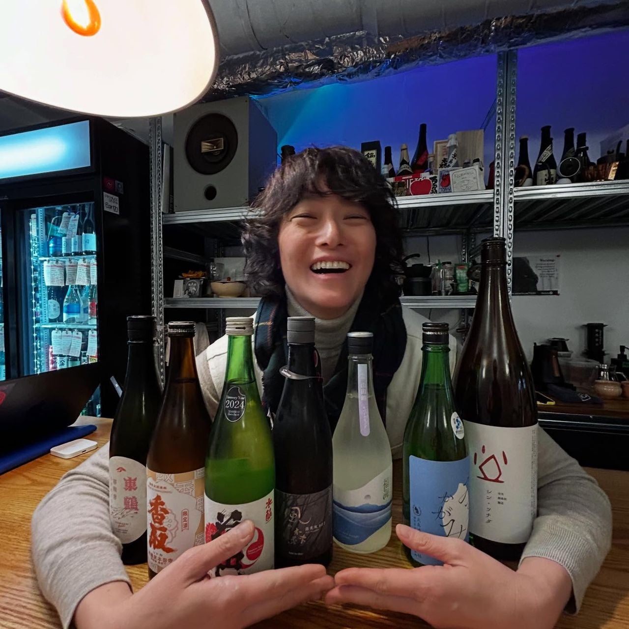The sake selection at Hakko Gakko