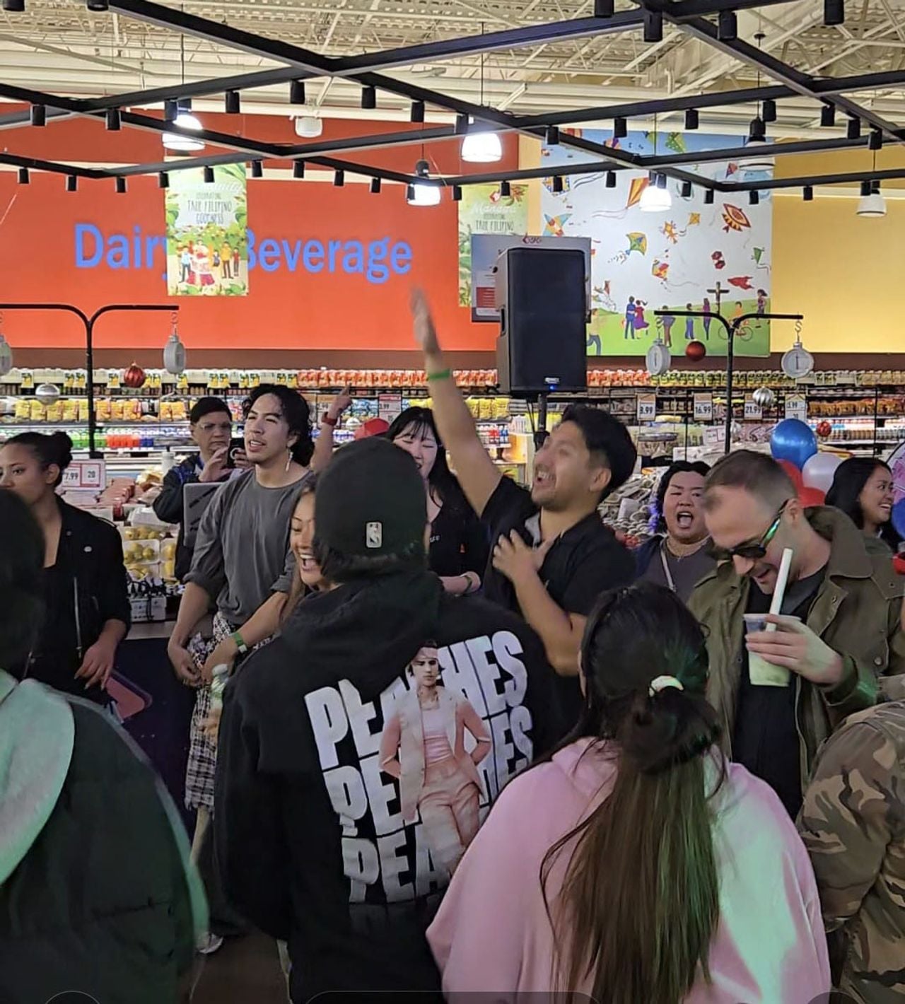 A dance party inside Seafood City
