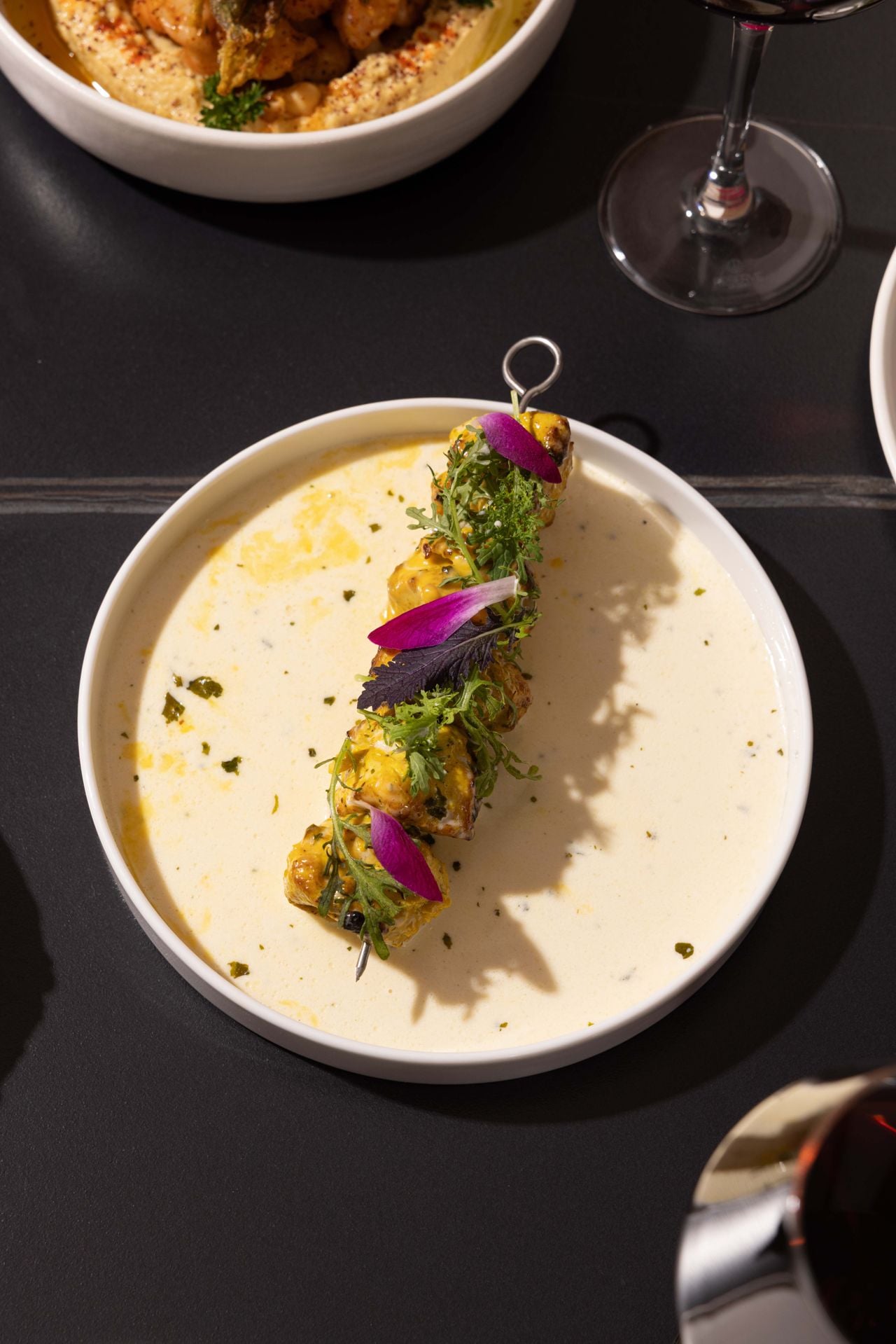 A chicken kebab