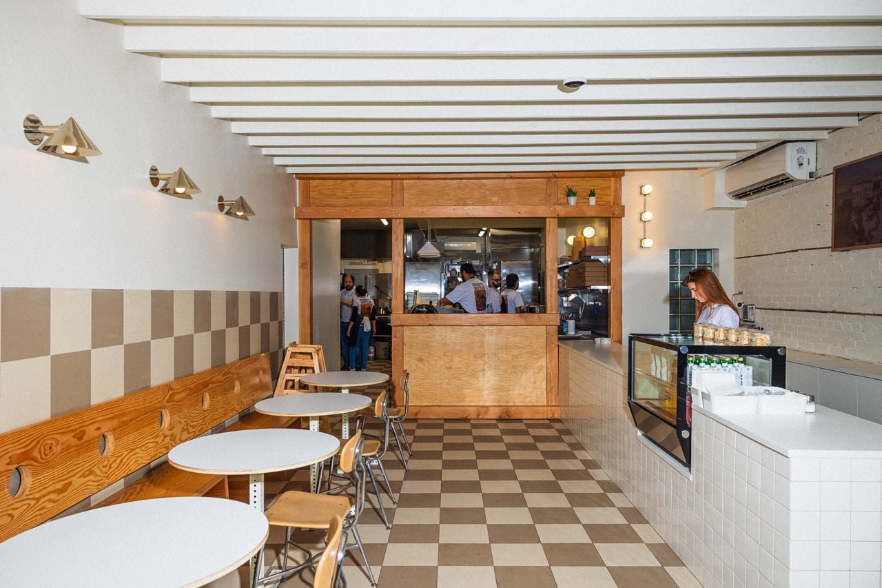 Inside Spaghetti Western, a fast-casual Italian restaurant in Toronto