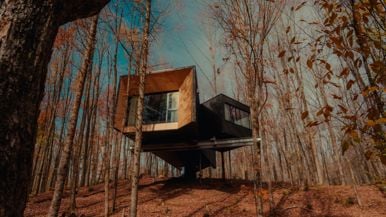This dreamy treehouse cabin is less than three hours north of the city