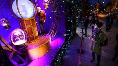 It's a Christmas mystery: Who bought the Hudson’s Bay holiday windows?