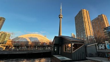 A bougie new floating sauna just opened near the waterfront