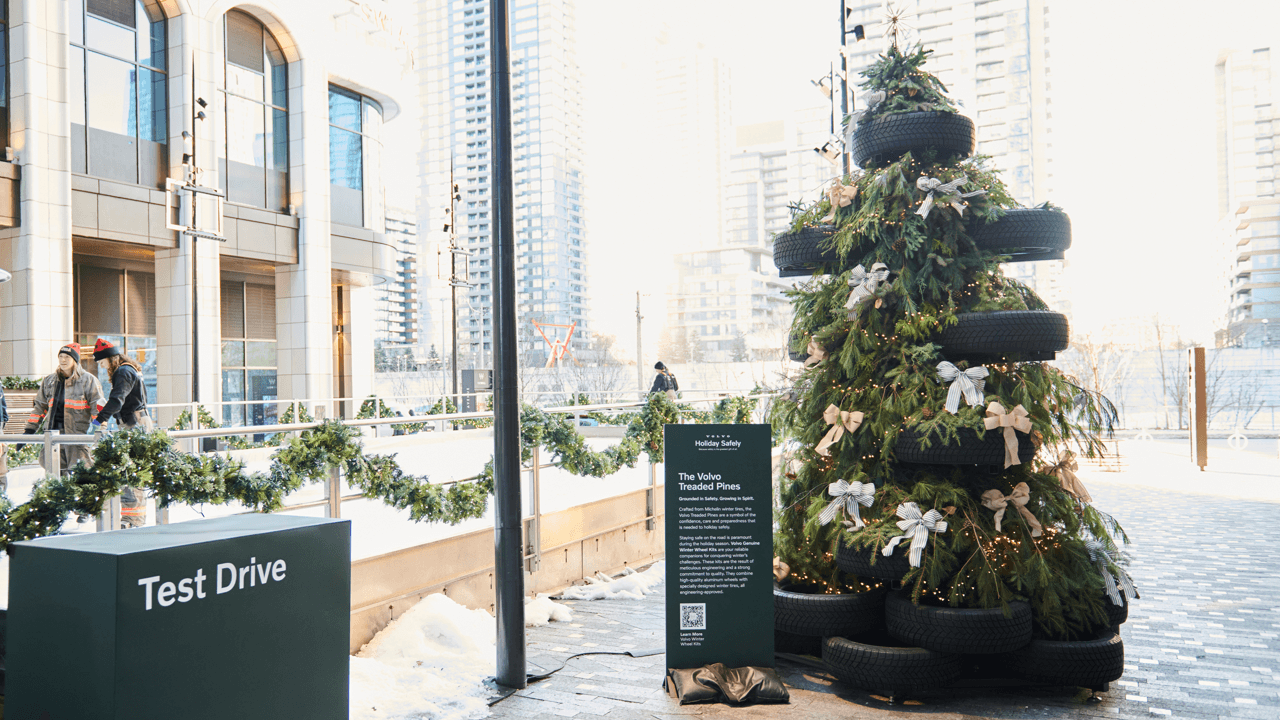 Step into Volvo’s Holiday Safely activation at The Well