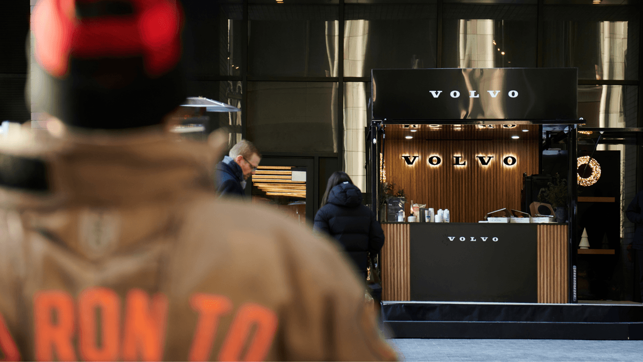 Step into Volvo’s Holiday Safely activation at The Well