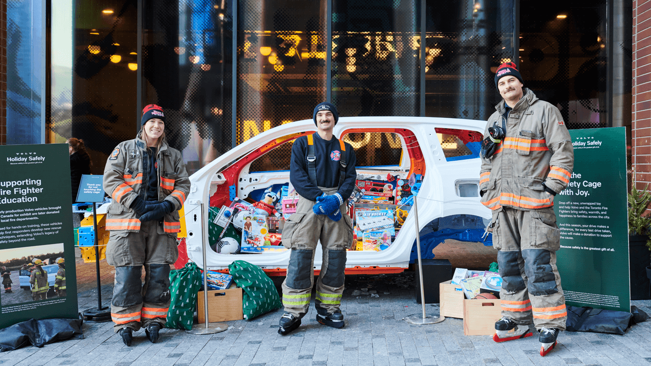 Step into Volvo’s Holiday Safely activation at The Well