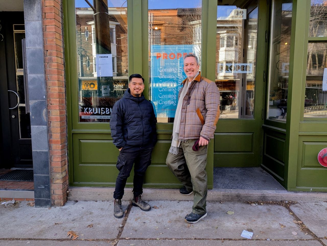 Proper chef Julien Cawagas and owner Michael Edwards