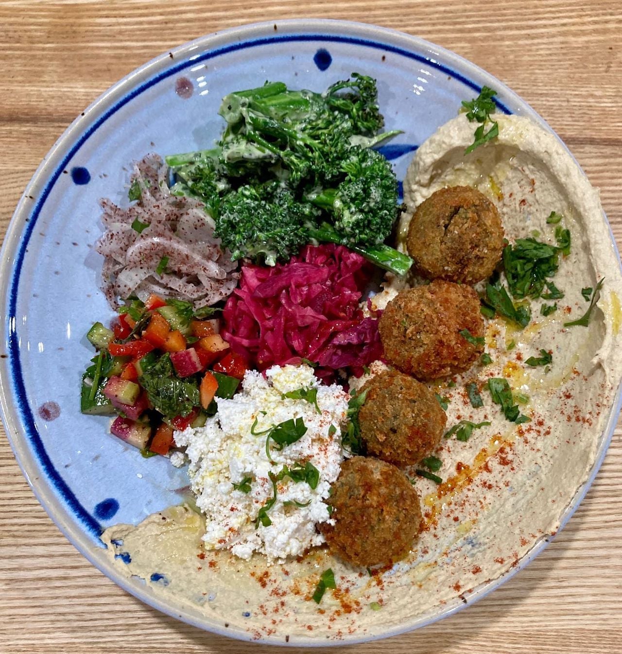 The big hummus bowl at the Good Fork
