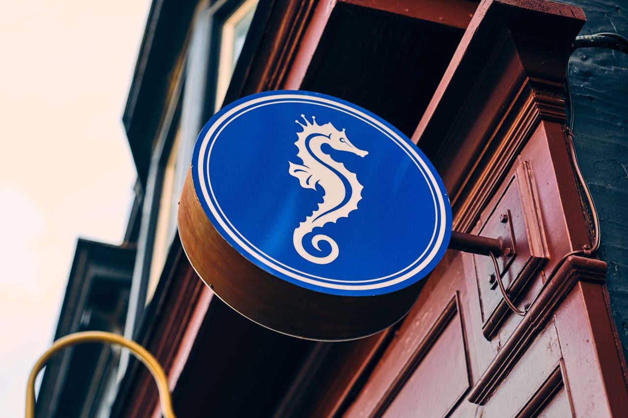 The sign outside Seahorse Restaurant