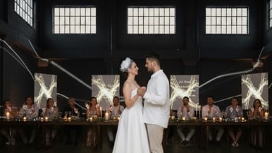 Inside the silent, sensory-experience wedding of a Deaf bride and groom