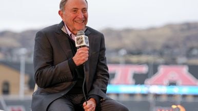 NHL commissioner Gary Bettman binged all of Heated Rivalry in one night