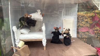 A Toronto artist is recreating famous film scenes in miniature, and the stars are mice