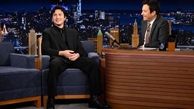The spiciest moments from Heated Rivalry star Hudson Williams's first late-night appearance