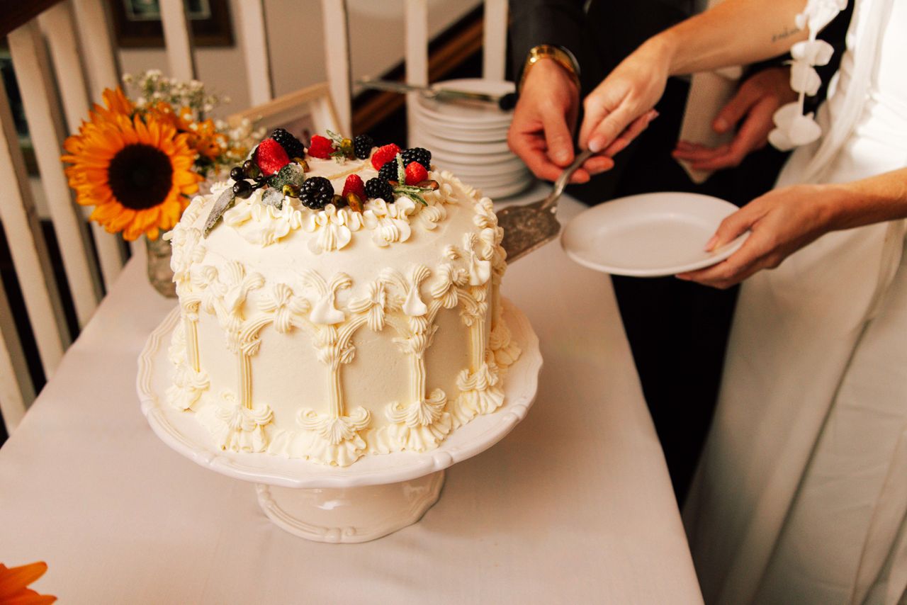 Inside the epicurean backyard wedding of two pasta-loving gourmands