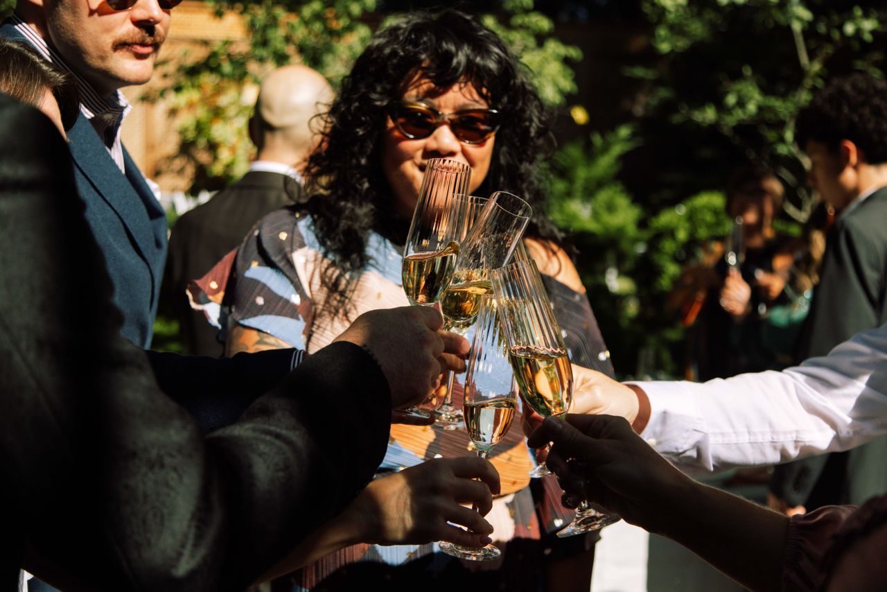 Inside the epicurean backyard wedding of two pasta-loving gourmands