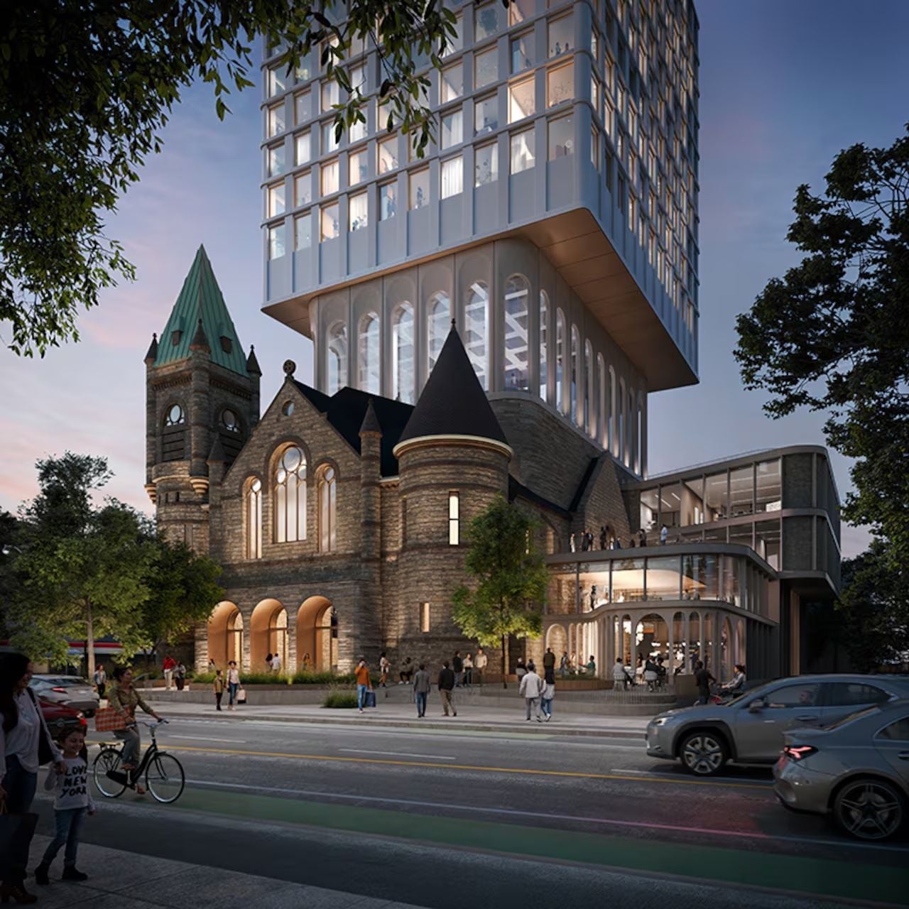 A proposed 48-storey condo could be developed on top of a downtown church