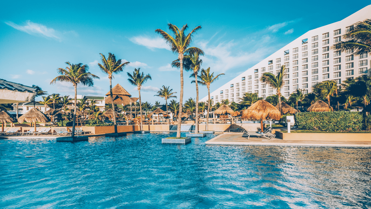 Gorgeous beach views and oceanside delights await at Iberostar in Cancún