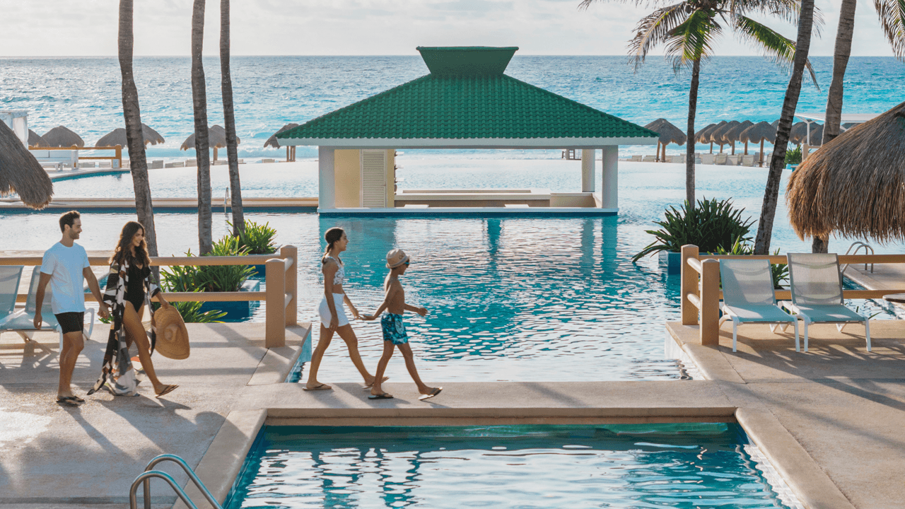 Gorgeous beach views and oceanside delights await at Iberostar in Cancún
