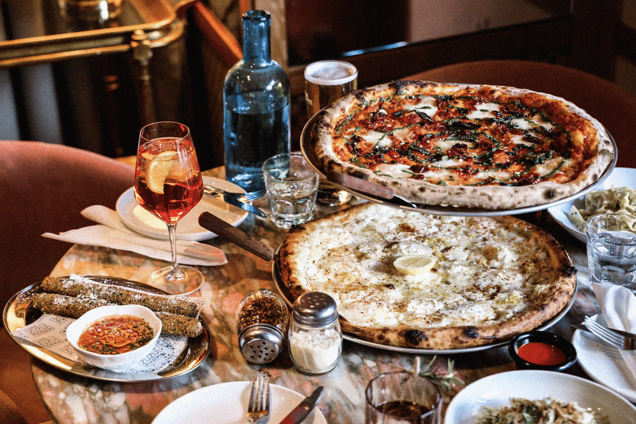 A spread from Zuzu Pizzeria