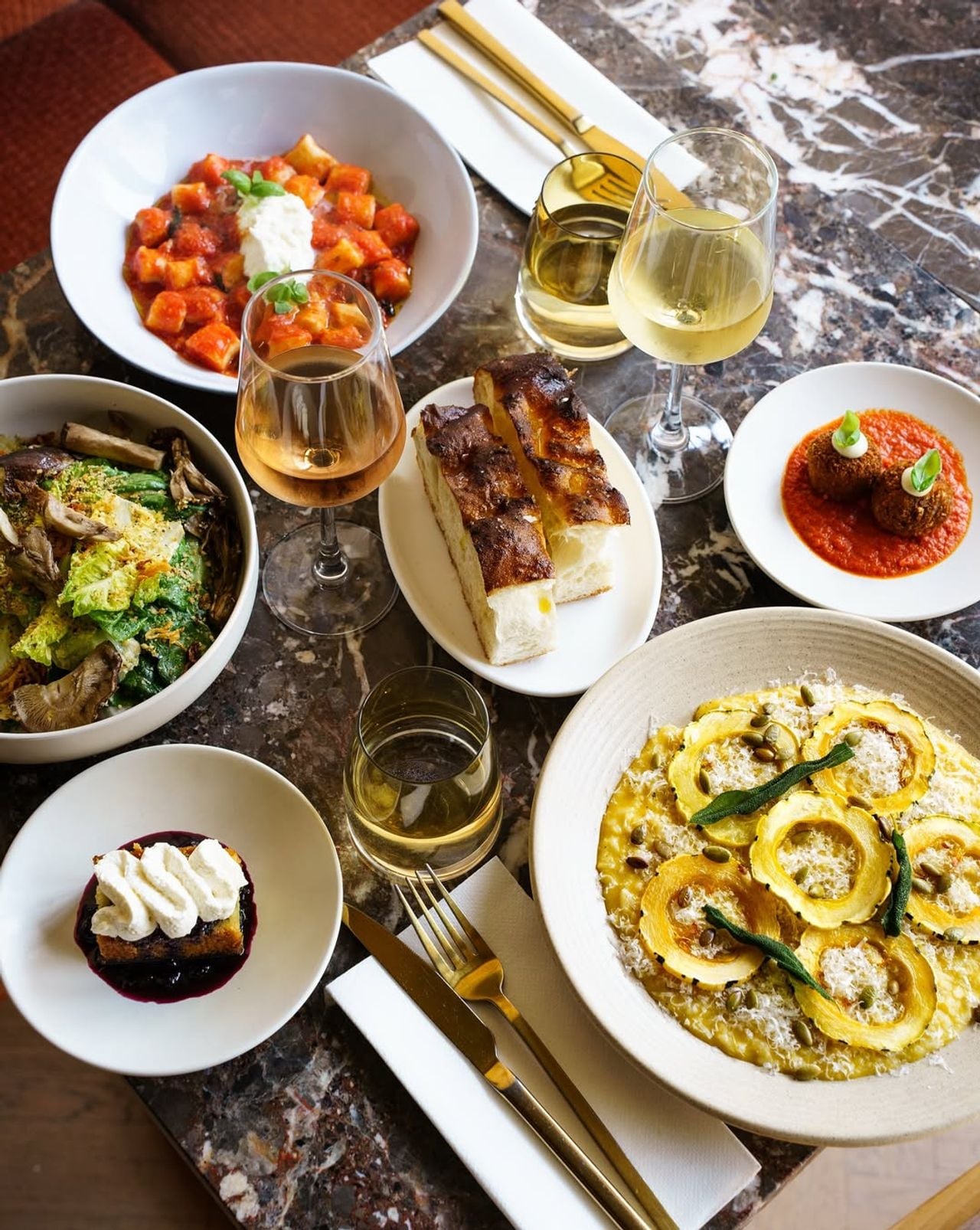 Gia's pre-fixe menu