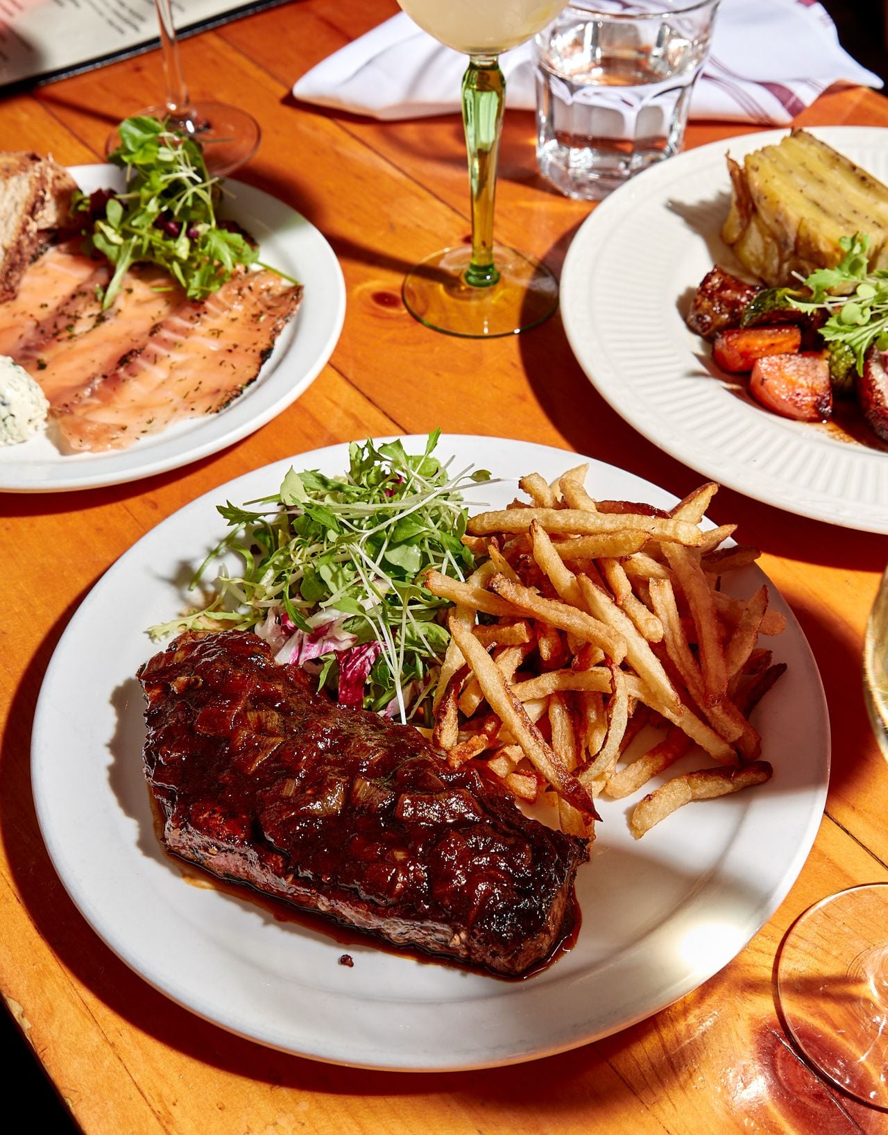 Le Baratin's steak frites