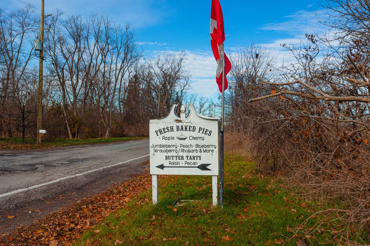 A sign for Rouge Park Pie Stand