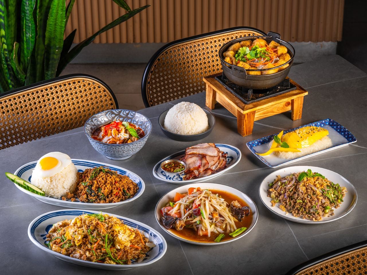 A Thai spread at Som Tum Jinda