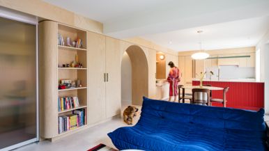 This couple transformed a basement suite into a colourful paradise