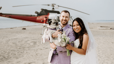 Real Weddings: Inside the secret celebration of a couple who eloped by helicopter