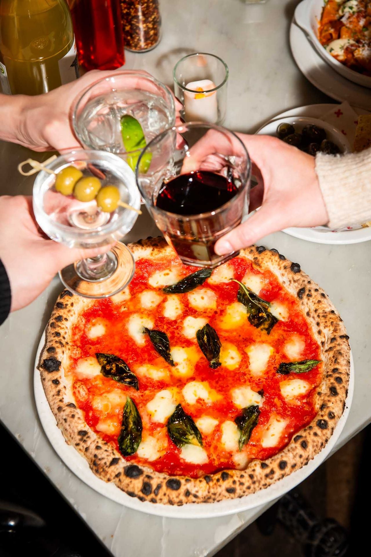 Pizza and amaro