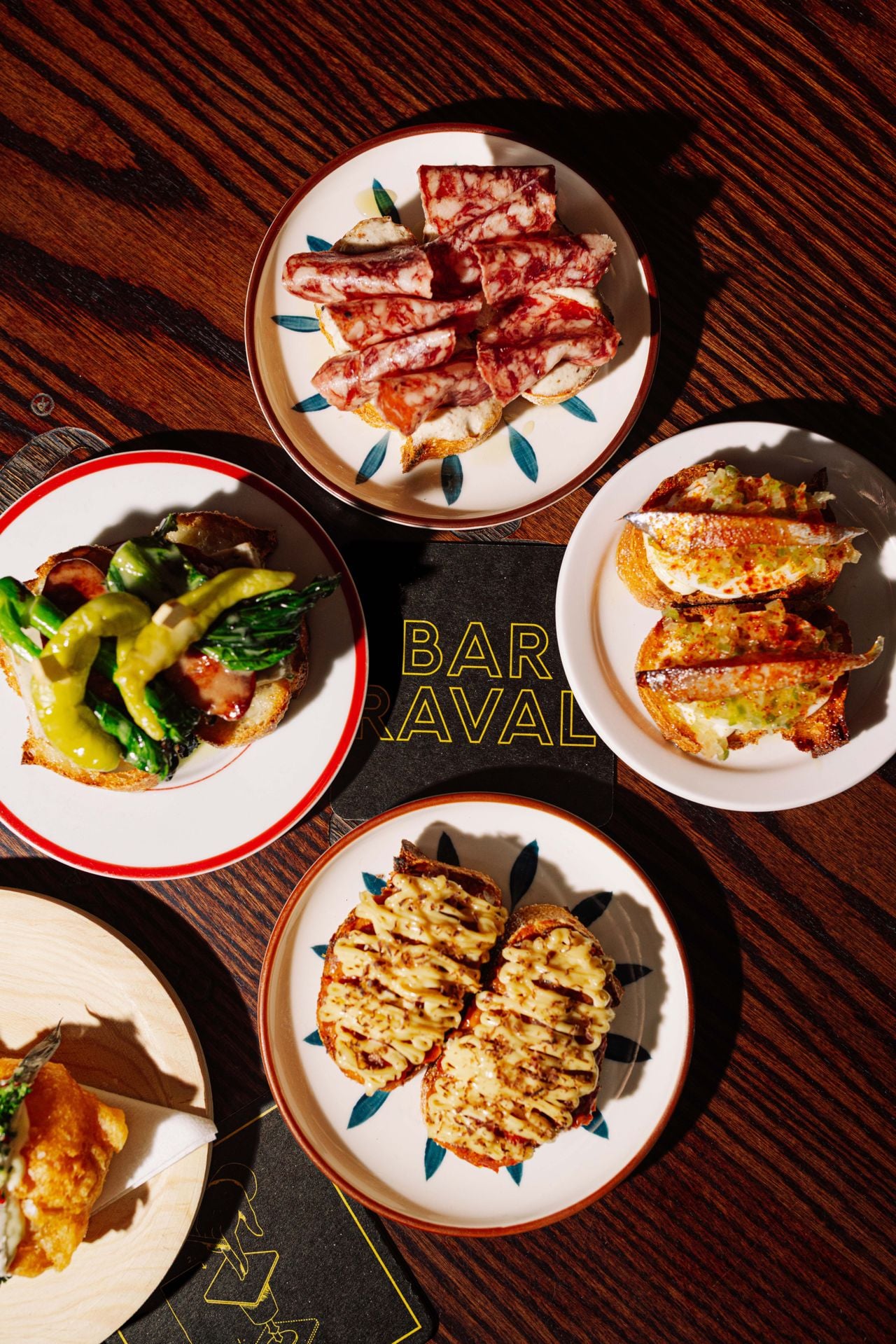 A selection of tapas dishes at Bar Raval