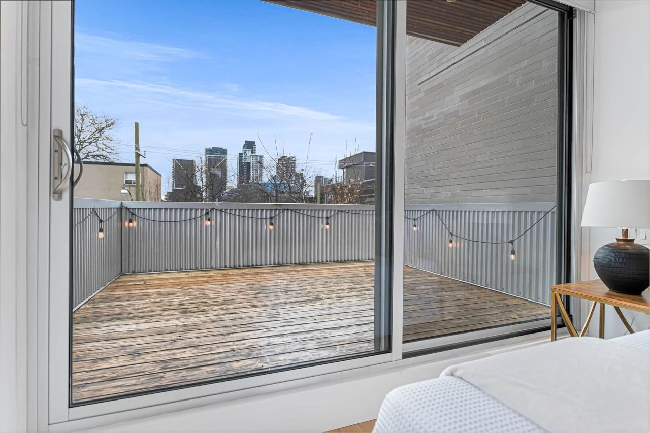 toronto-life-real-estate-trinity-bellwoods-detached-skylights-gabion-wall-backyard-14 $3 million for a vertical curio with programmable fireplaces