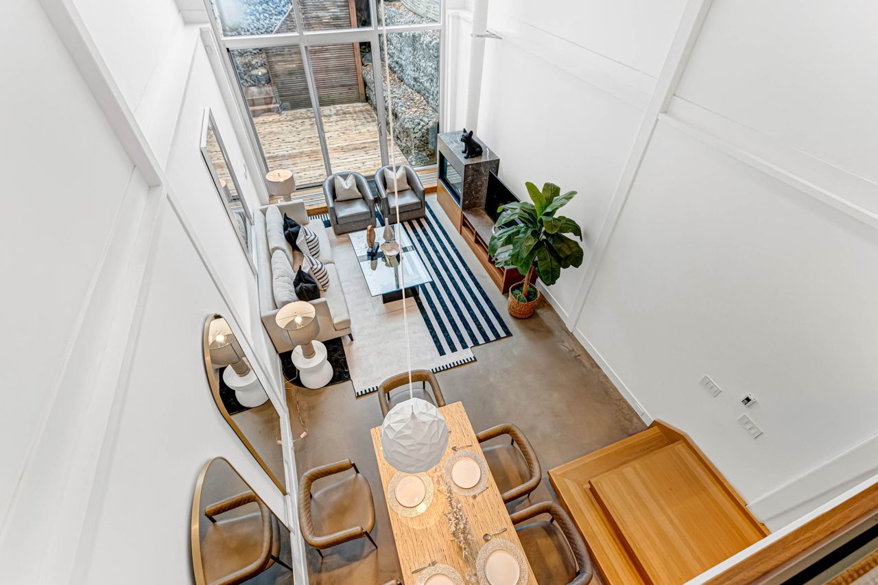 toronto-life-real-estate-trinity-bellwoods-detached-skylights-gabion-wall-backyard-1 $3 million for a vertical curio with programmable fireplaces