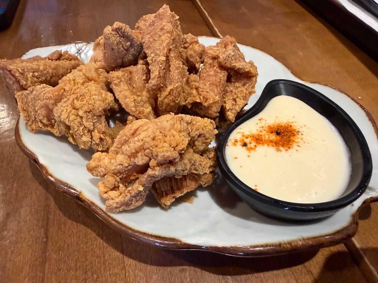 An order of karaage chicken at Kamen Ramen